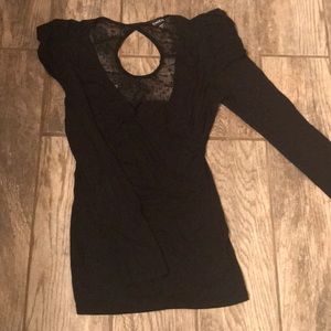 Bebe lace wrap top